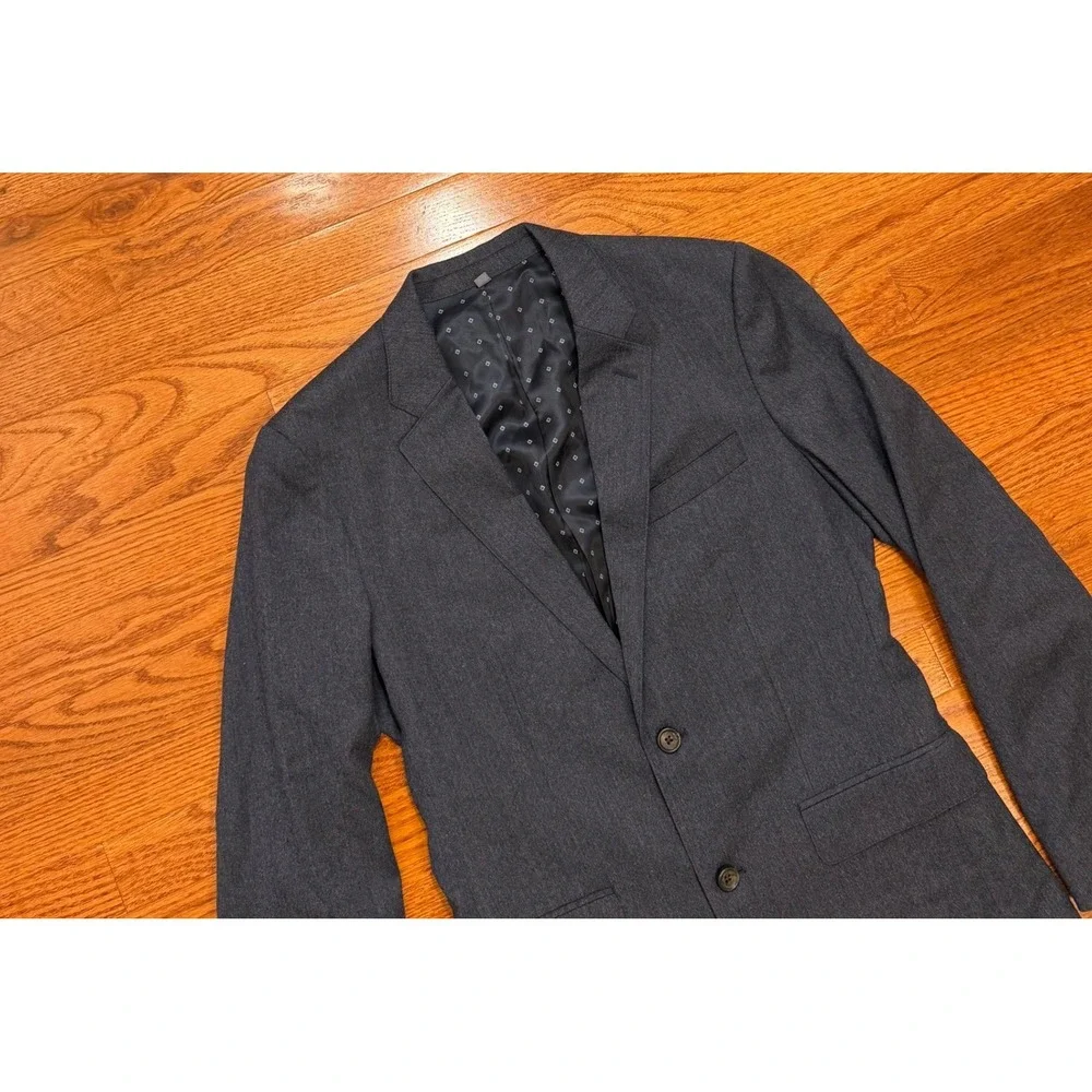 Bonobos Marzotto Italian Wool Blazer Jacket Mens 38R Blue Stretch Slim Fit